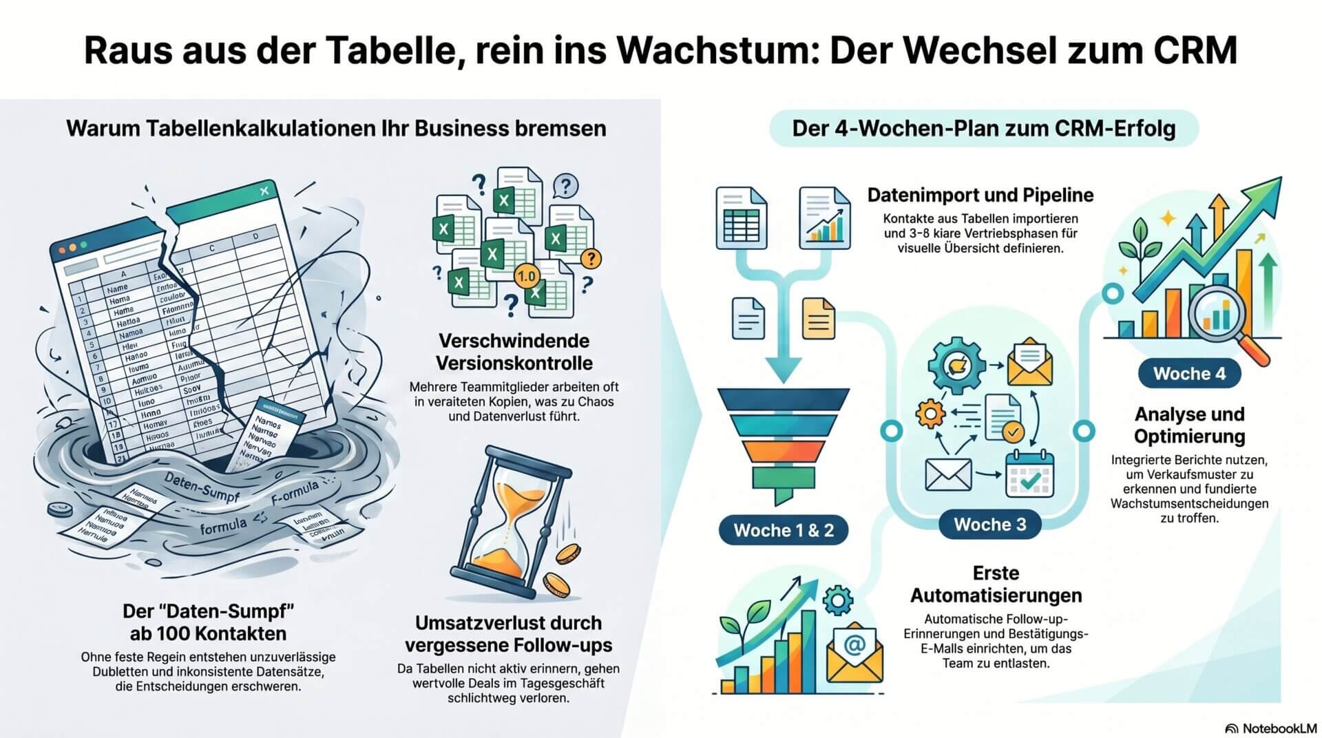 Mehr über den Artikel erfahren Die Kunst des visuellen Pipeline-Managements: Von Tabellen-Chaos zu strukturiertem Erfolg